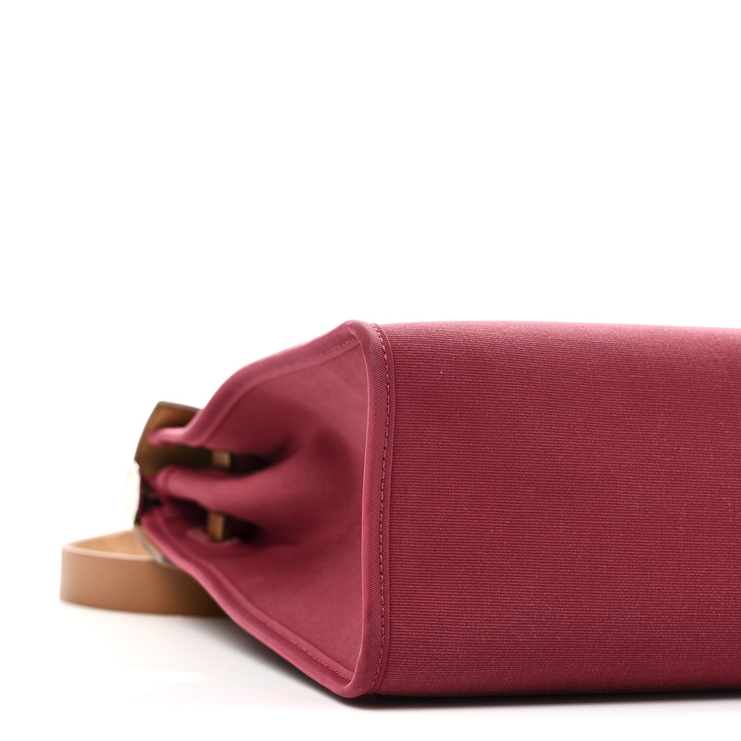 Hermes Vache Hunter Toile Herbag Zip 31 PM Rouge Grenat Natural 10 of 11