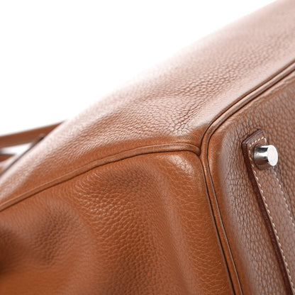 Hermes Taurillon Clemence Birkin 35 Gold 38 of 43