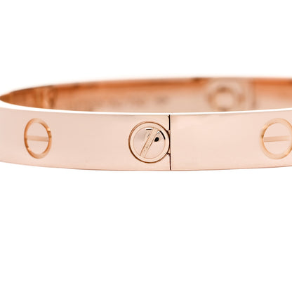 Cartier 18K Pink Gold Love Bracelet 16 4 of 9