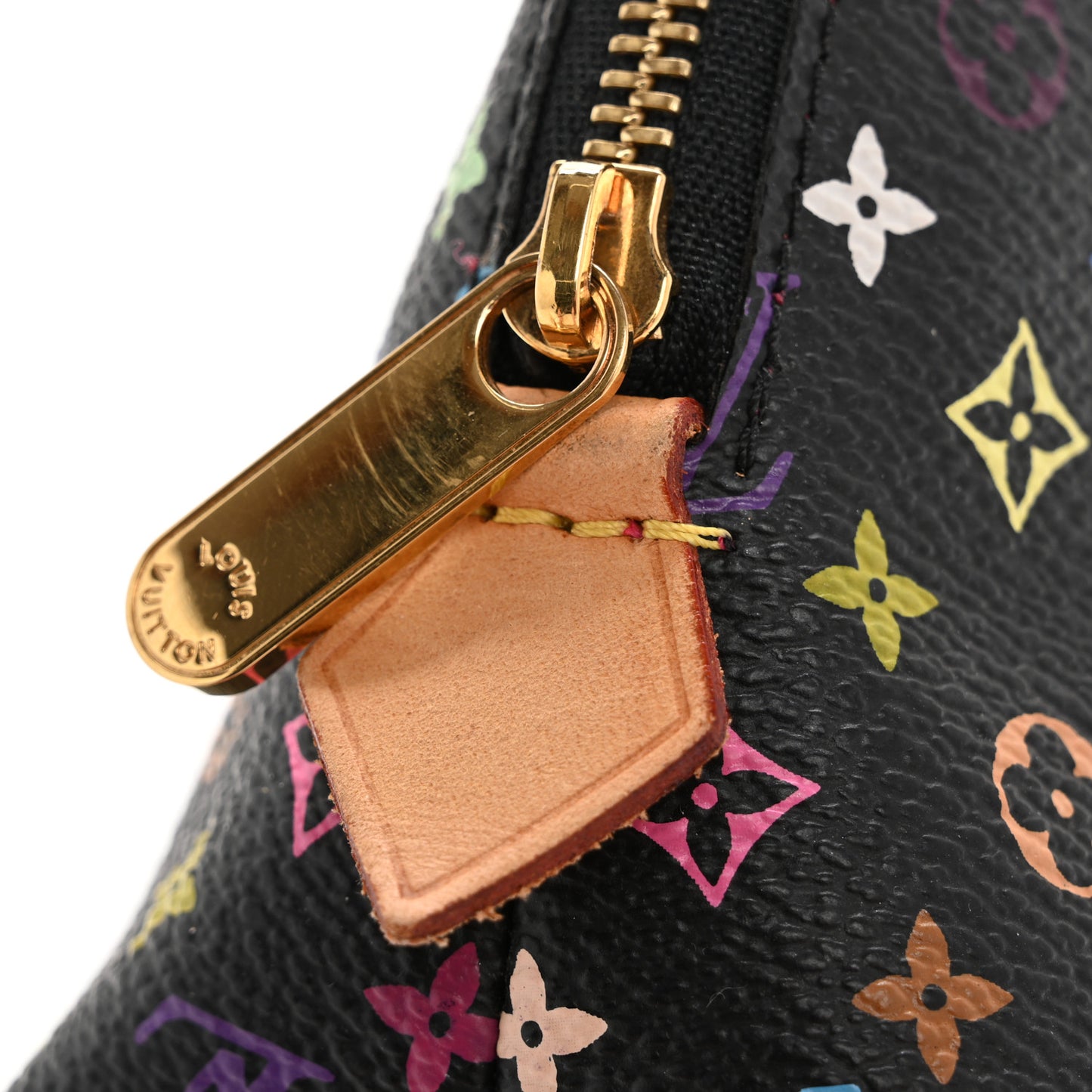 Monogram Multicolor Cosmetic Pouch Black Grenade
