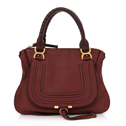 Chloe Calfskin Medium Marcie Satchel Garnet 1 of 11
