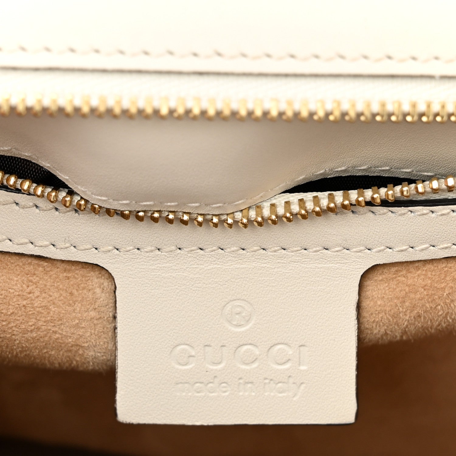 Gucci Calfskin Small Sylvie Shoulder Bag Off White 6 of 10