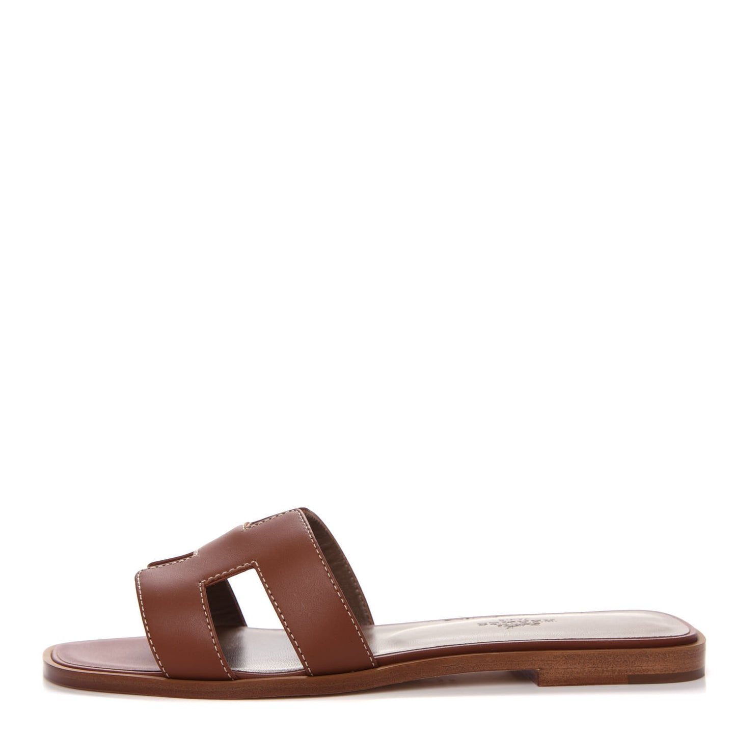 Box Calfskin Oran Sandals 37.5 Gold