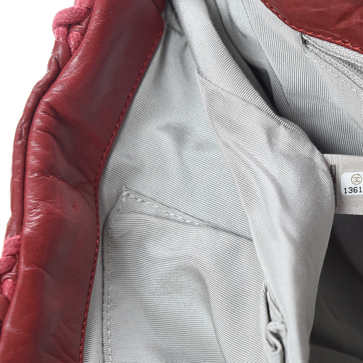 Chanel Calfskin Ultra Stitch Oversize Flap Dark Red 9 of 10