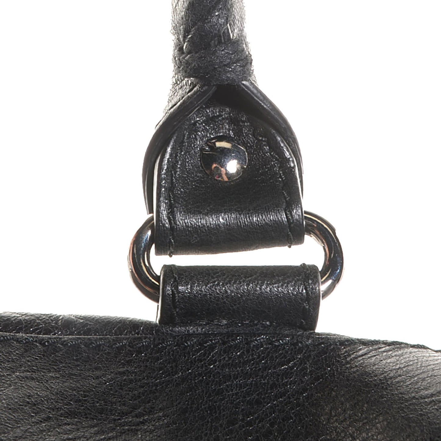 Agneau Giant 12 Silver Hardware Work Black