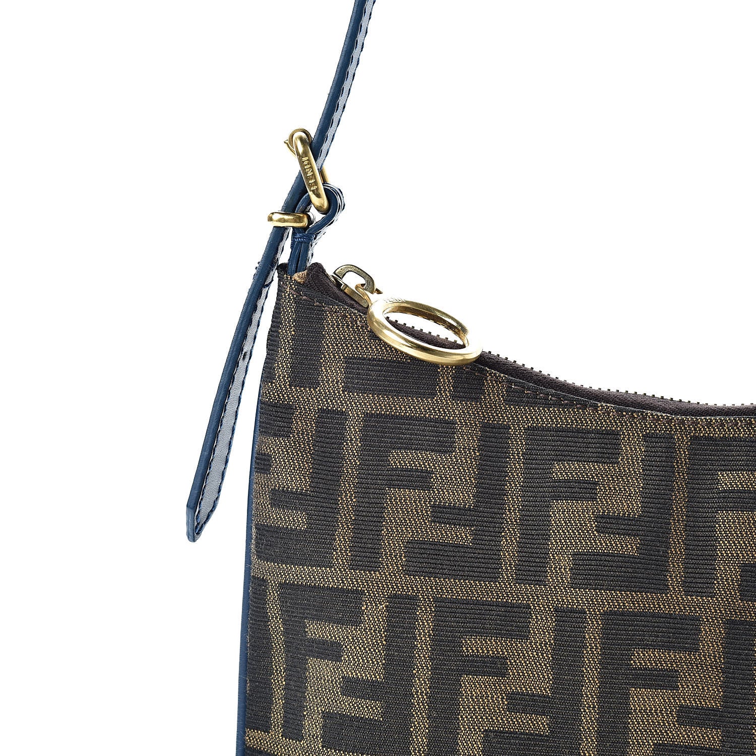 Fendi Zucca Small Hobo Tobacco Petrolio 8 of 10