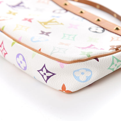Louis Vuitton Monogram Multicolor Pochette Accessories White 10 of 11