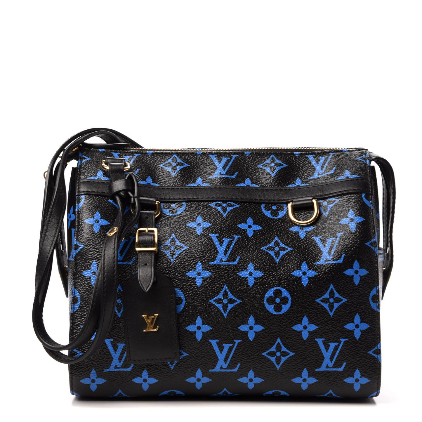 Colored Monogram Speedy Amazon PM Blue Black