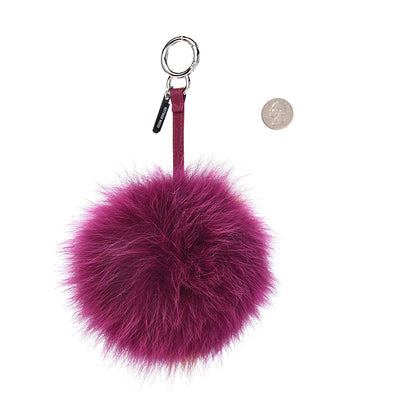 Fendi Fox Fur Shiny Nappa Bi-Color P ABCharm Bag Charm Fucsia Giallo Ciclamino 2 of 4