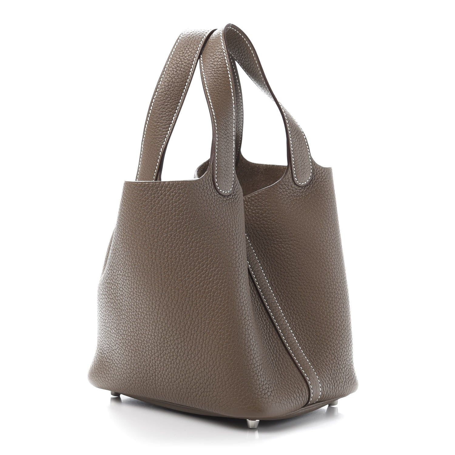 Hermes Taurillon Clemence Picotin Lock 18 PM Etoupe 3 of 11