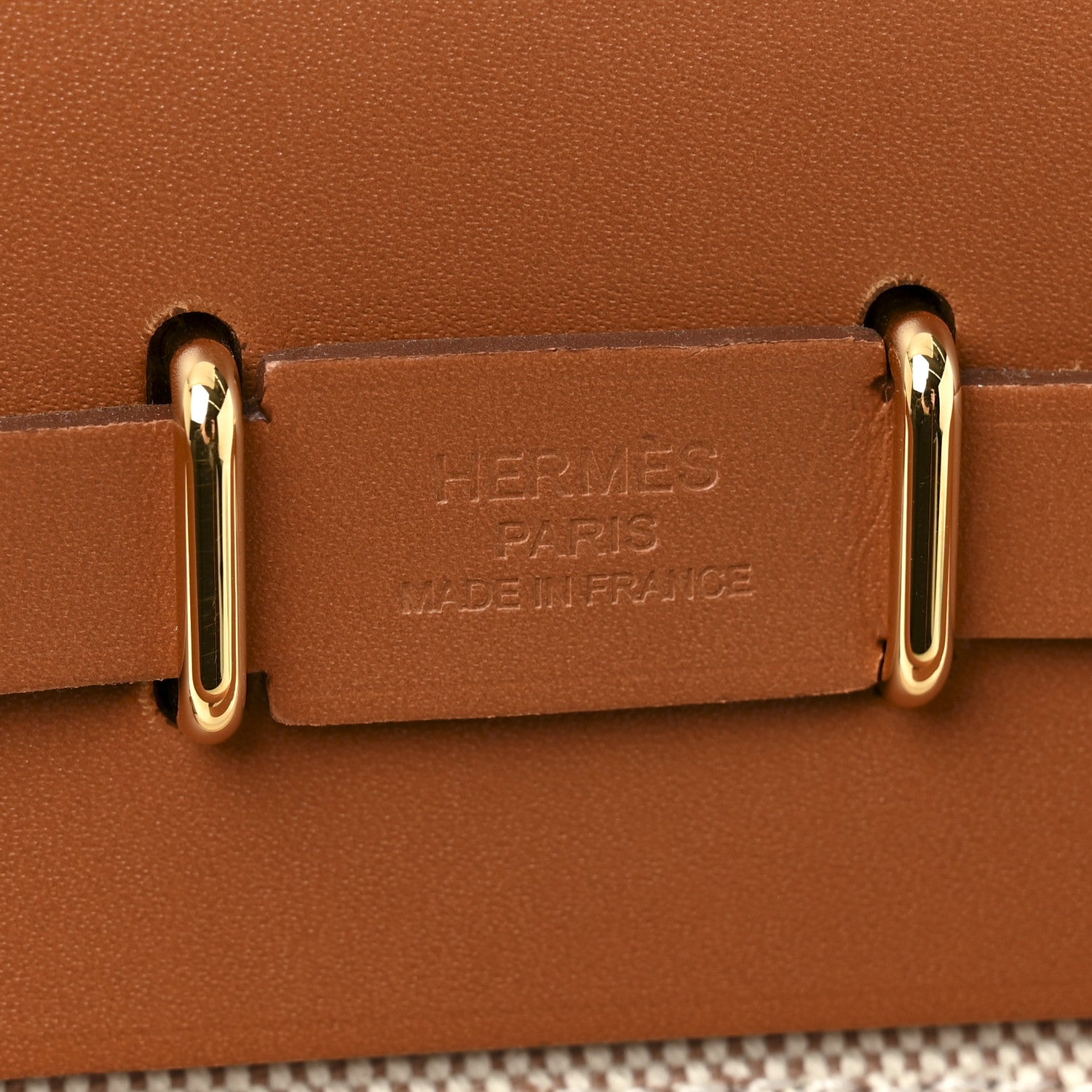 Hermes Military Toile Vache Hunter Herbag Zip Retourne 20 Ecru Beige Fauve 6 of 11