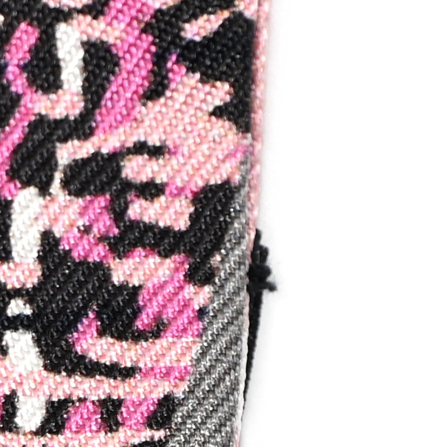 Chanel Silk Twill Slim Bandeau Scarf Pink Grey Light Pink 8 of 8