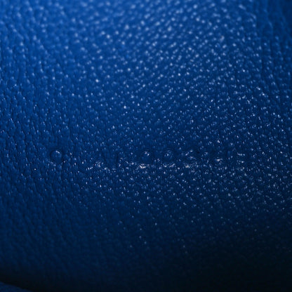 Hermes Shiny Alligator Bearn Gusset Wallet Bleu Izmir 7 of 10