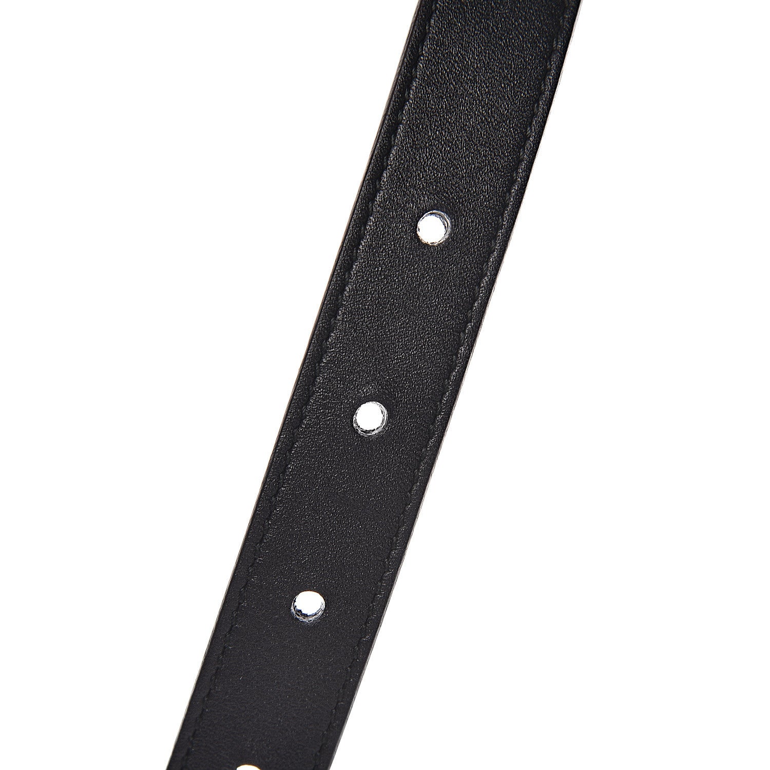 Gucci Calfskin Pearl Double G 20mm Belt 75 30 Black Cream 5 of 7