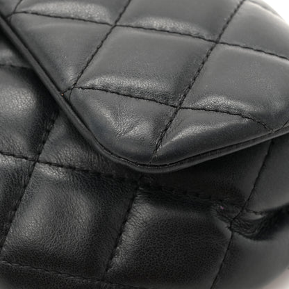 Chanel Calfskin Quilted CC Uniform Flap Belt Bag Black 11 of 17