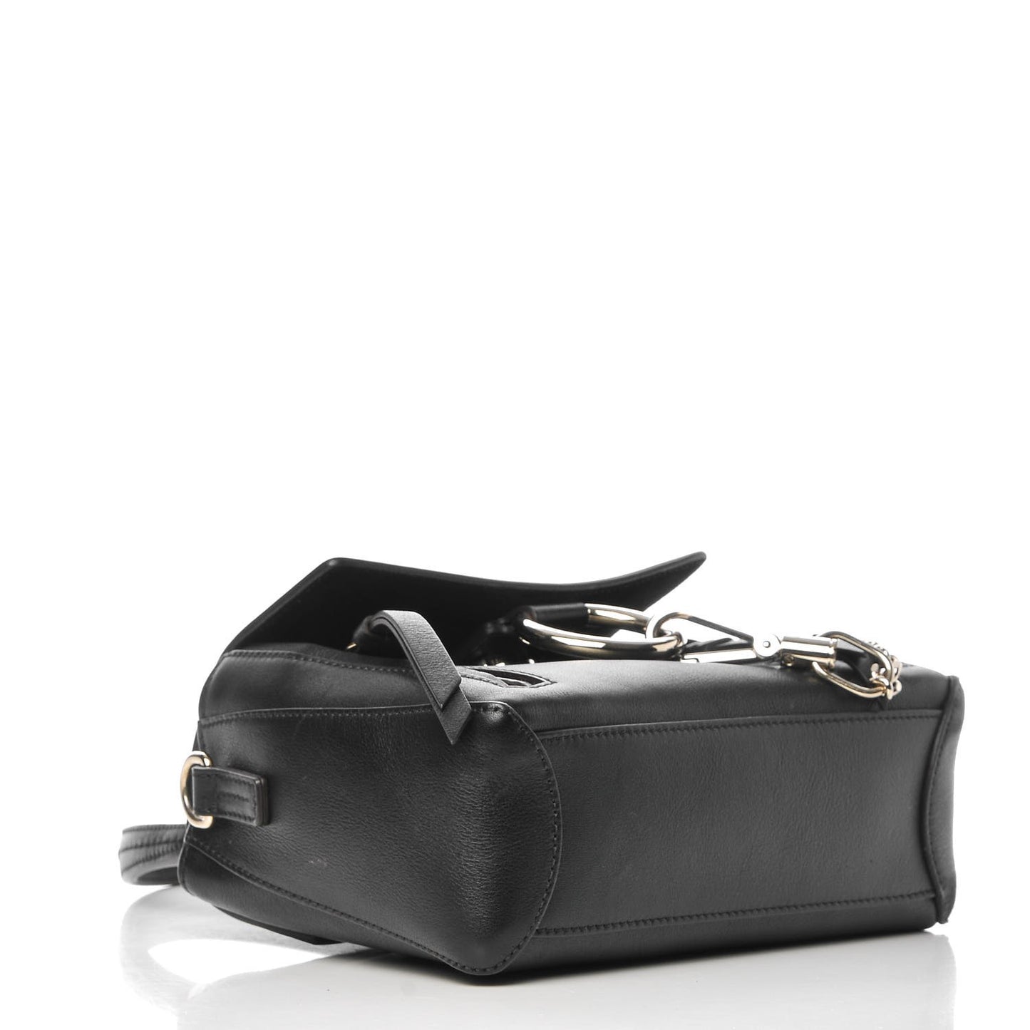 Calfskin Mini Faye Day Shoulder Bag Black