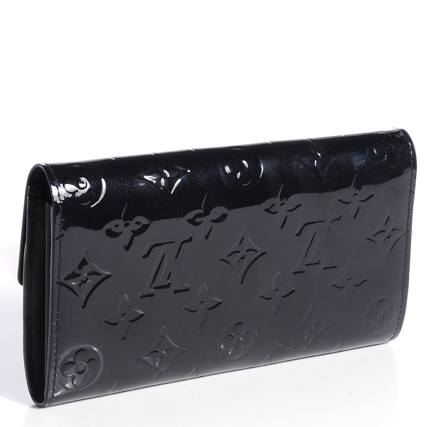 Louis Vuitton Vernis Sarah Wallet Blue Infini 3 of 8