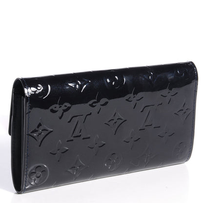 Louis Vuitton Vernis Sarah Wallet Blue Infini 3 of 8
