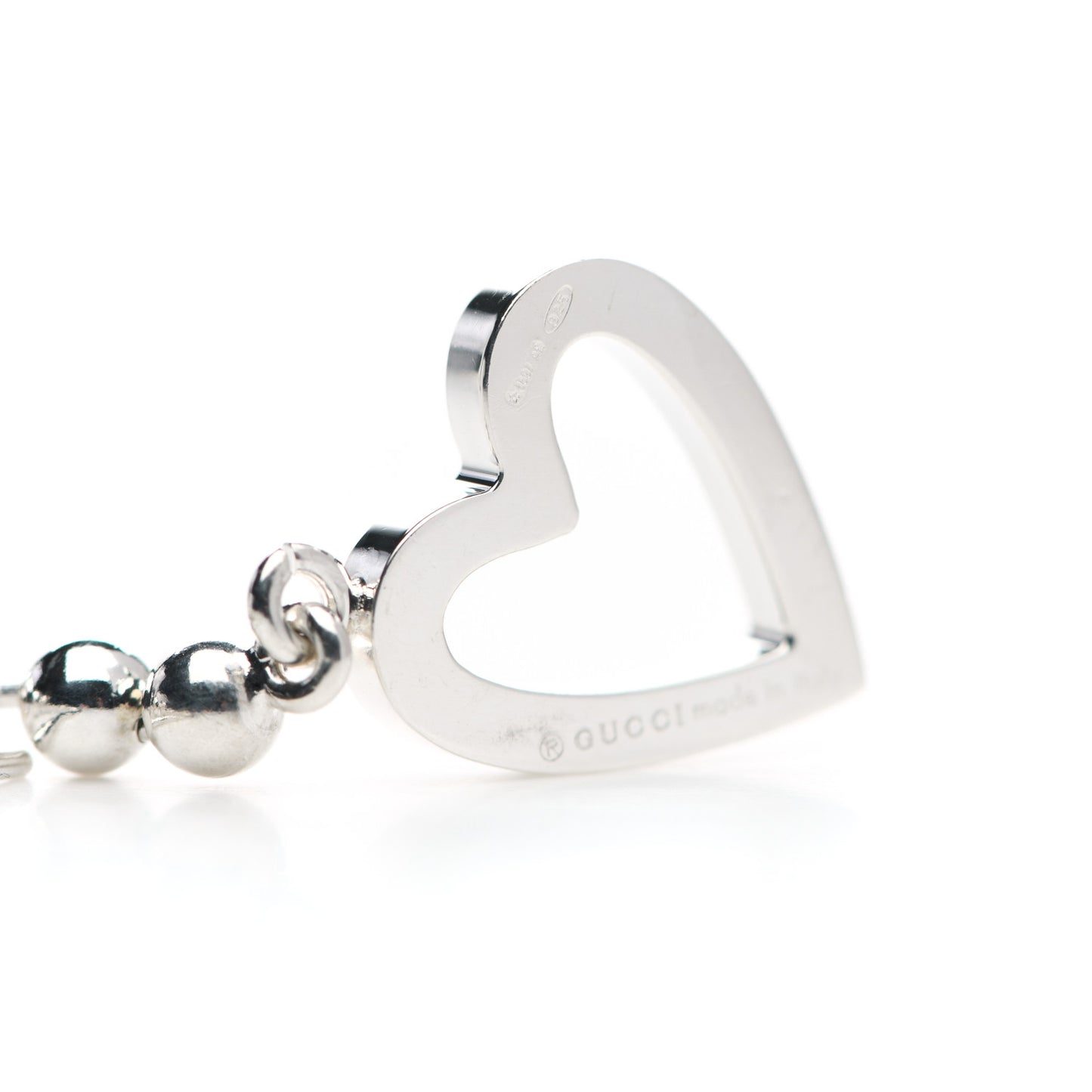 Sterling Silver Heart Drop Earrings