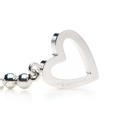 Gucci Sterling Silver Heart Drop Earrings 5 of 6