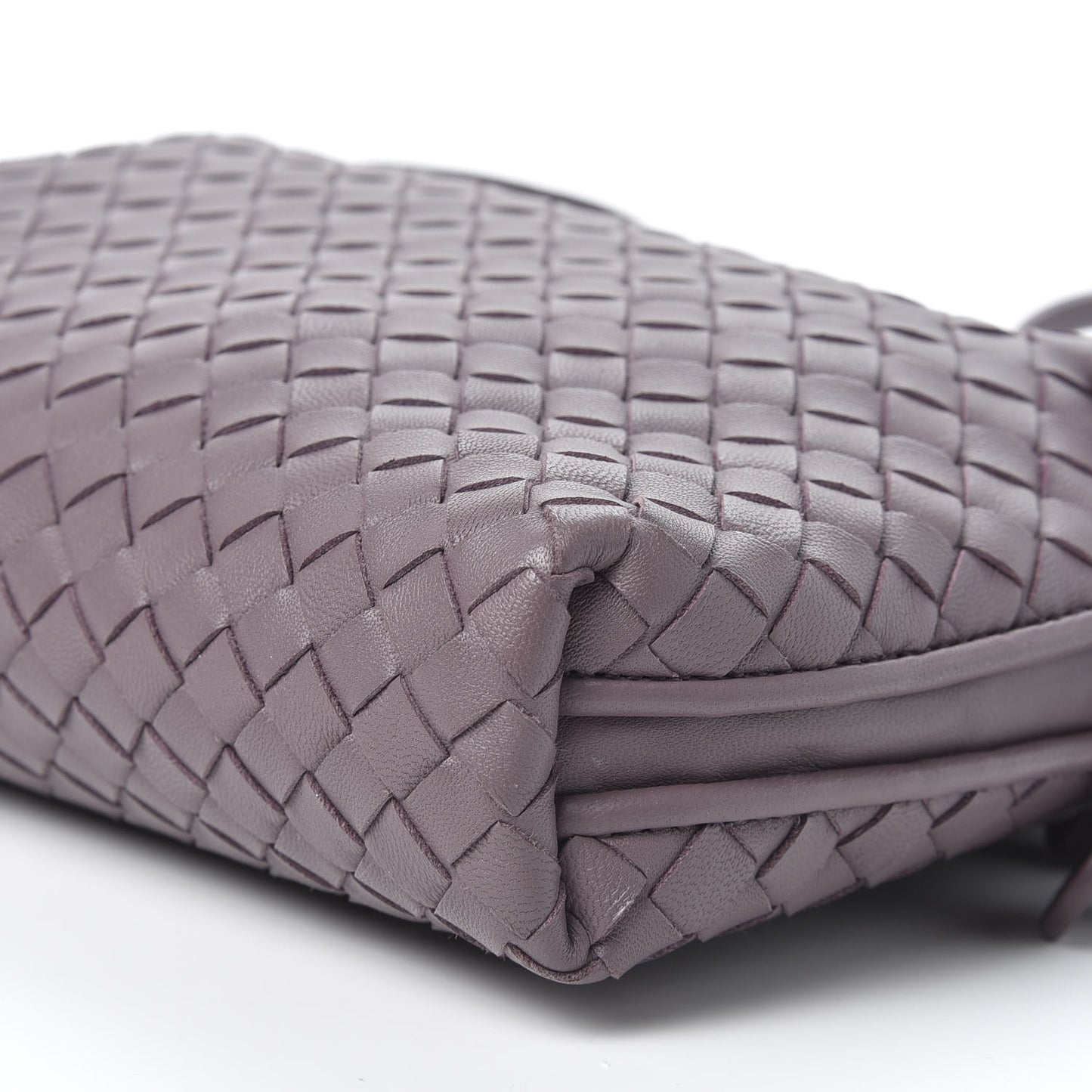 Nappa Intrecciato Nodini Crossbody Messenger Violet
