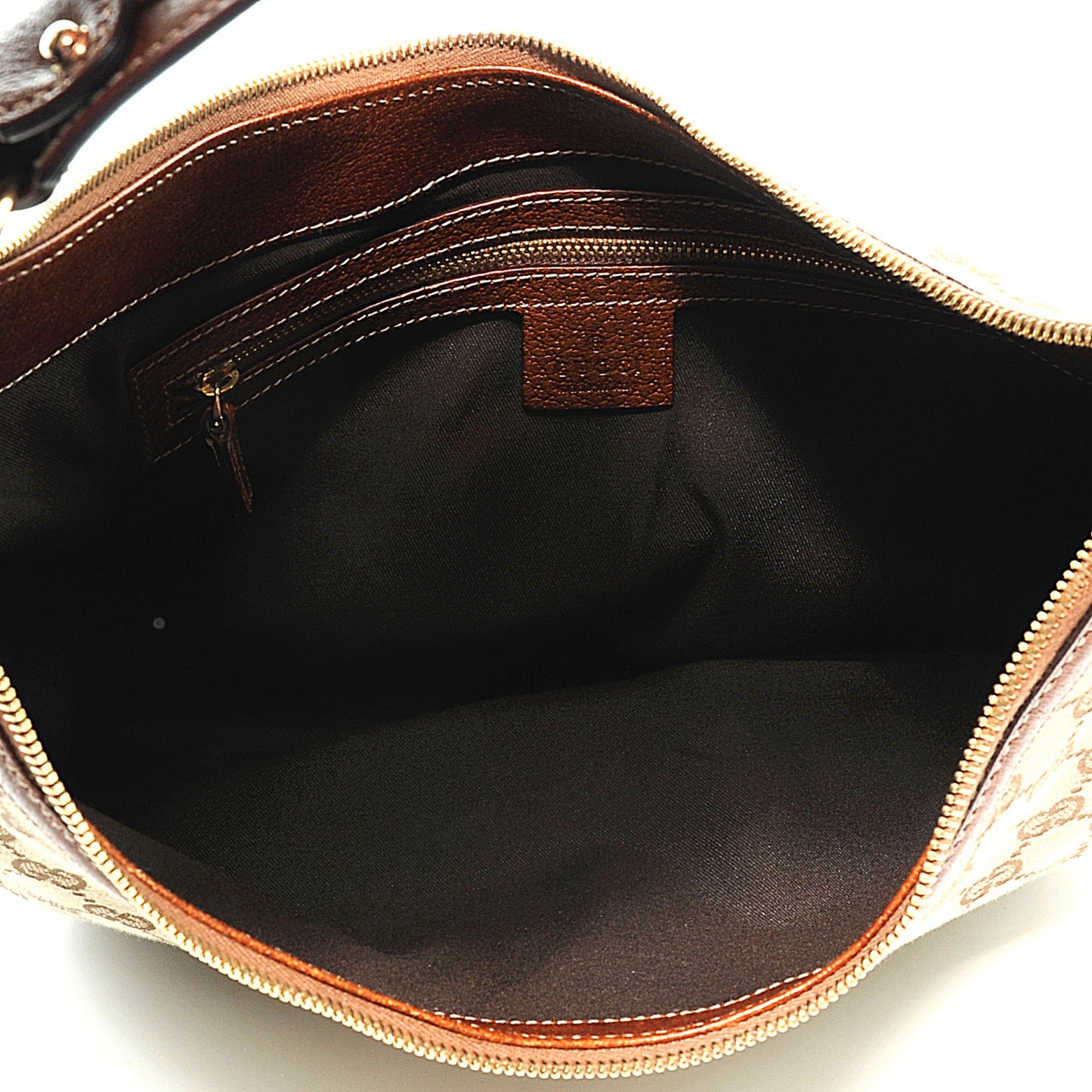 Monogram Web Bamboo Ring Hobo Brown