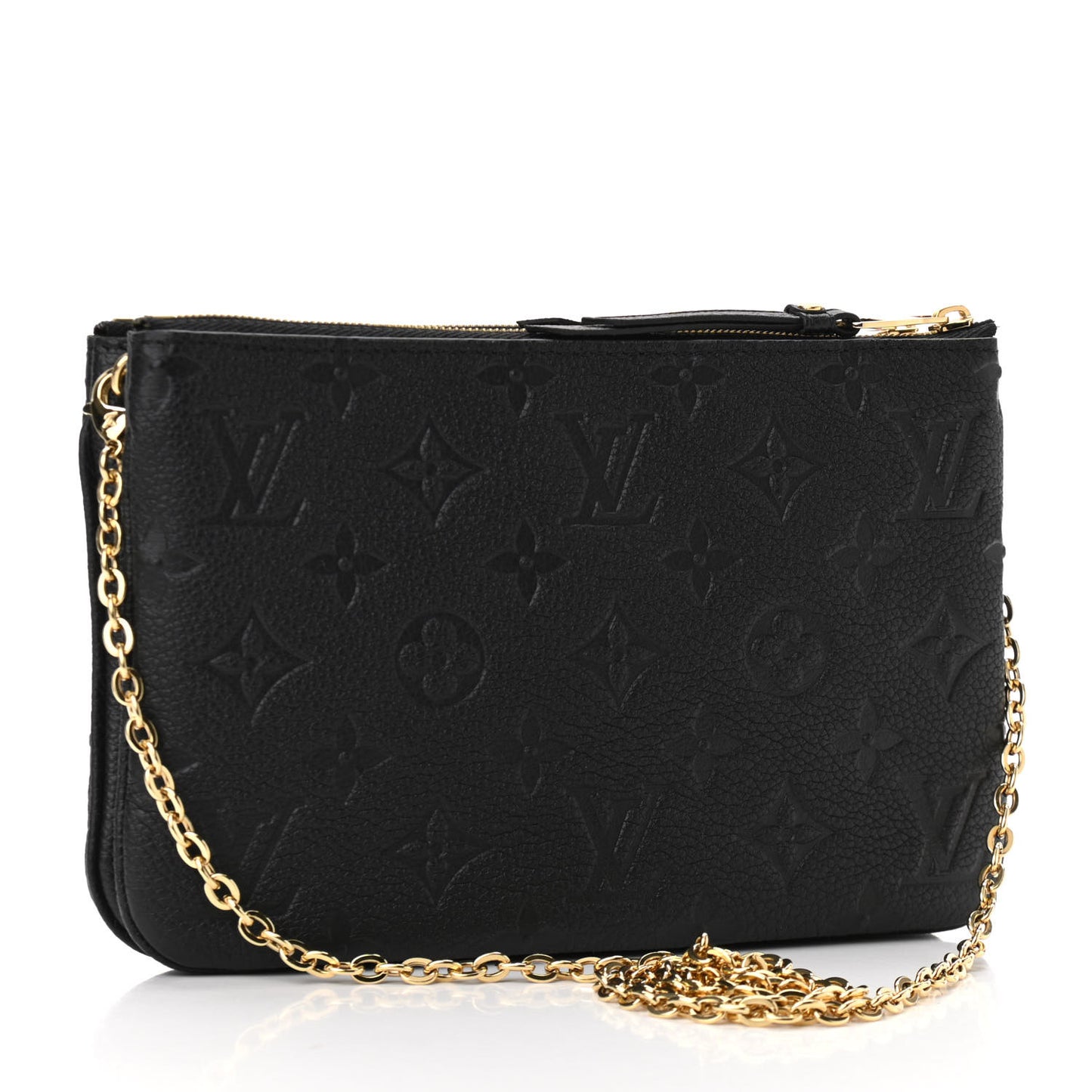 Empreinte Double Zip Pochette Black