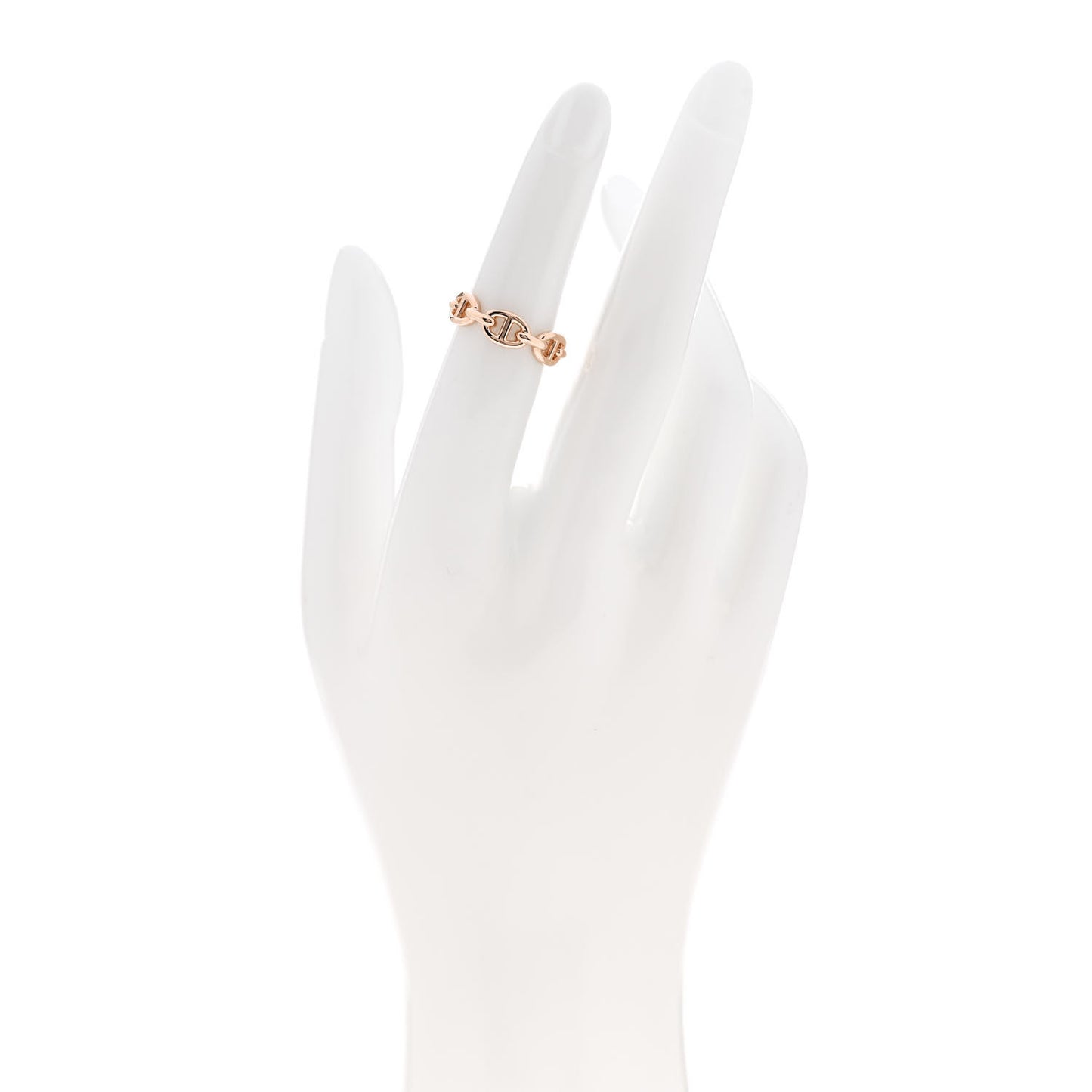 18K Rose Gold PM Chaine d'Ancre Enchainee Ring 50 5.25