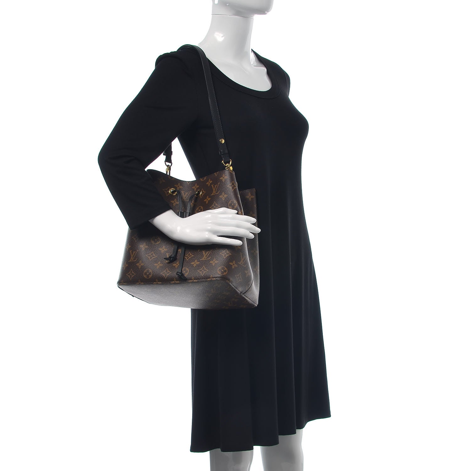 Louis Vuitton Monogram Neonoe MM Black 2 of 8