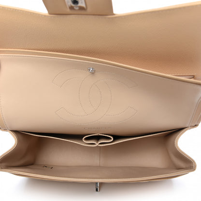 Chanel Caviar Quilted Jumbo Double Flap Beige Clair 5 of 10