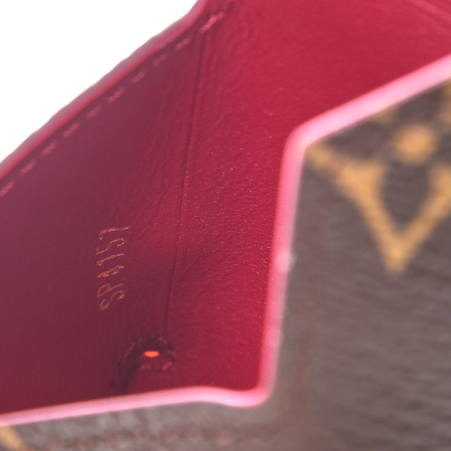 Monogram Small Kirigami Pochette Insert Fuchsia