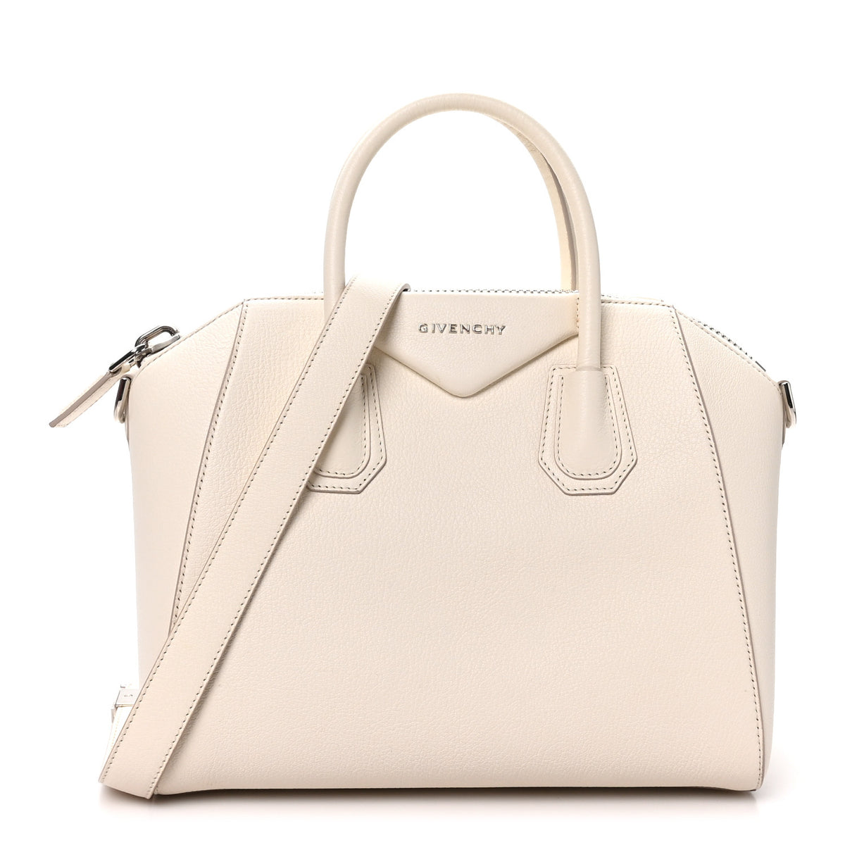 Sugar Goatskin Small Antigona Off White