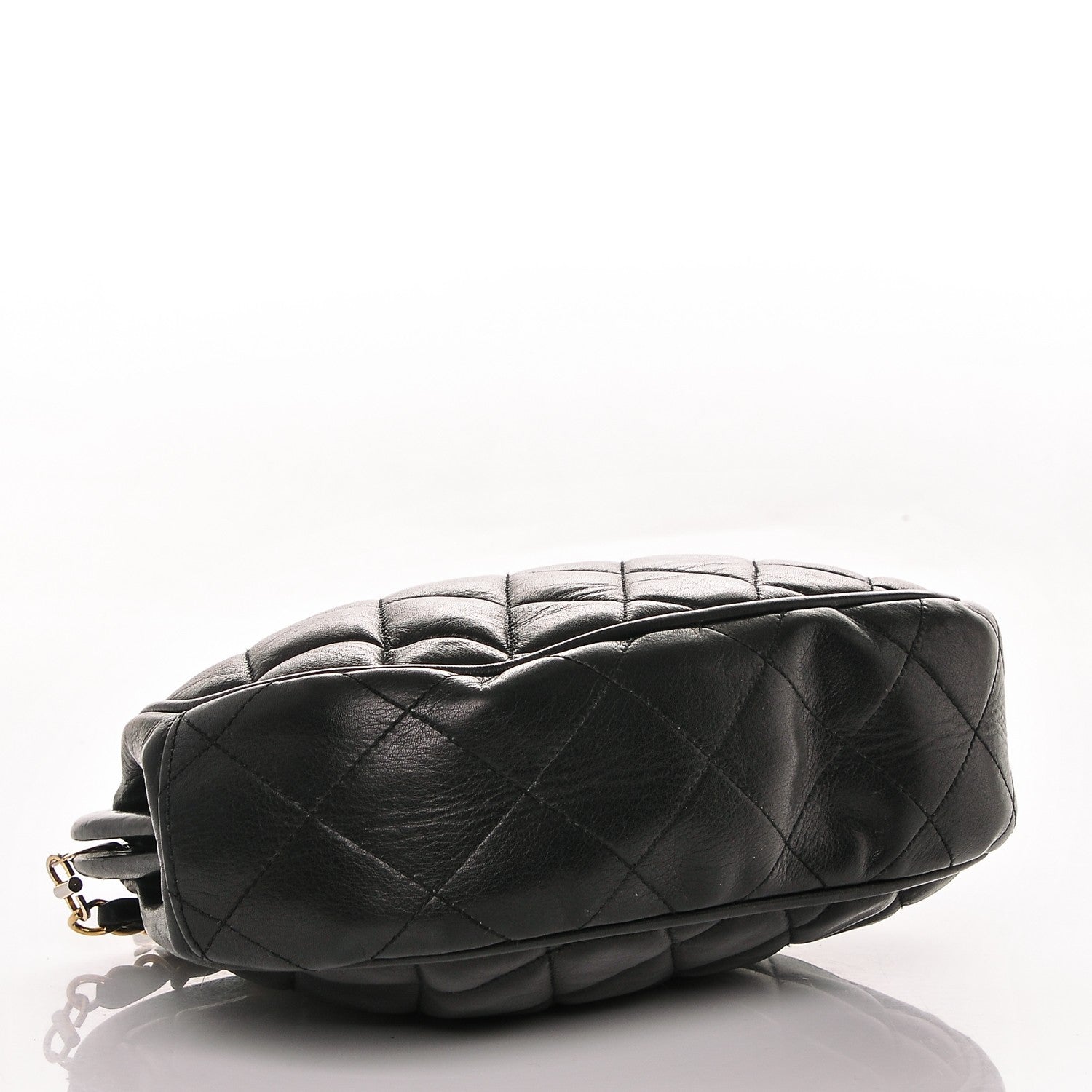 Chanel Calfskin Quilted Kisslock Frame Bag Black 4 of 8