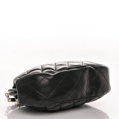 Chanel Calfskin Quilted Kisslock Frame Bag Black 4 of 8