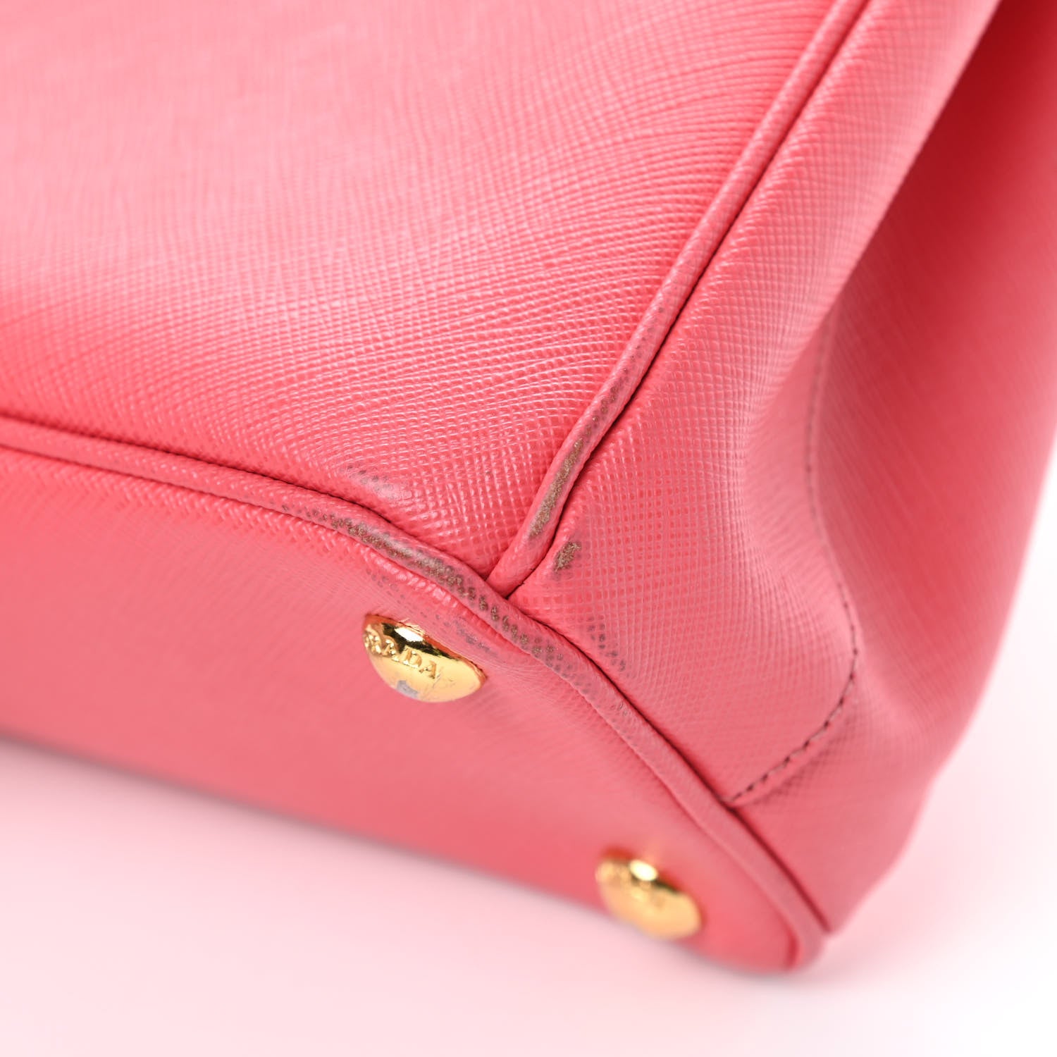 Prada Saffiano Mini Galleria Double Zip Tote Fragola 13 of 23