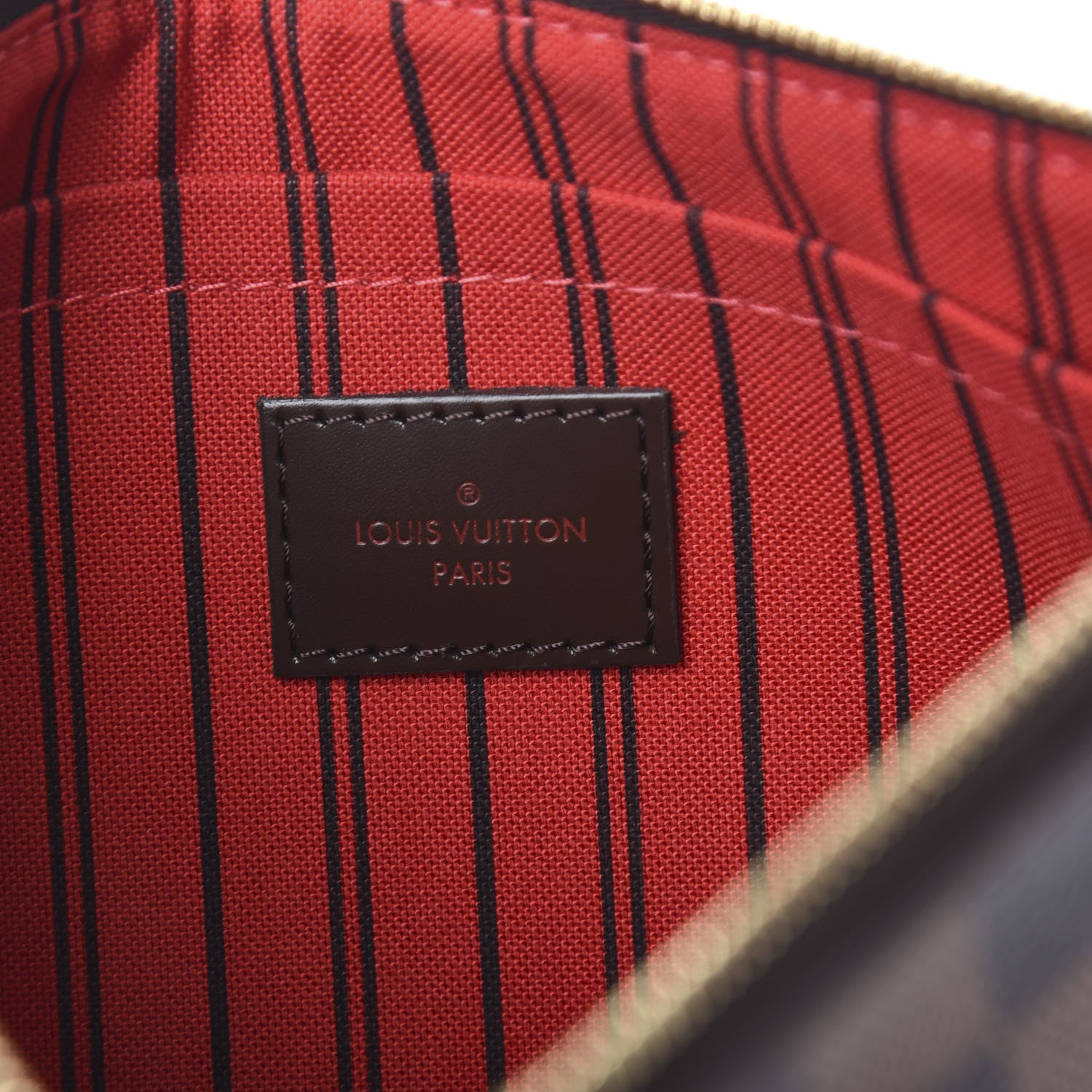 Louis Vuitton Damier Ebene Neverfull MM GM Pochette 5 of 7