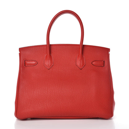 Hermes Togo Birkin 30 Rouge Casaque 3 of 19