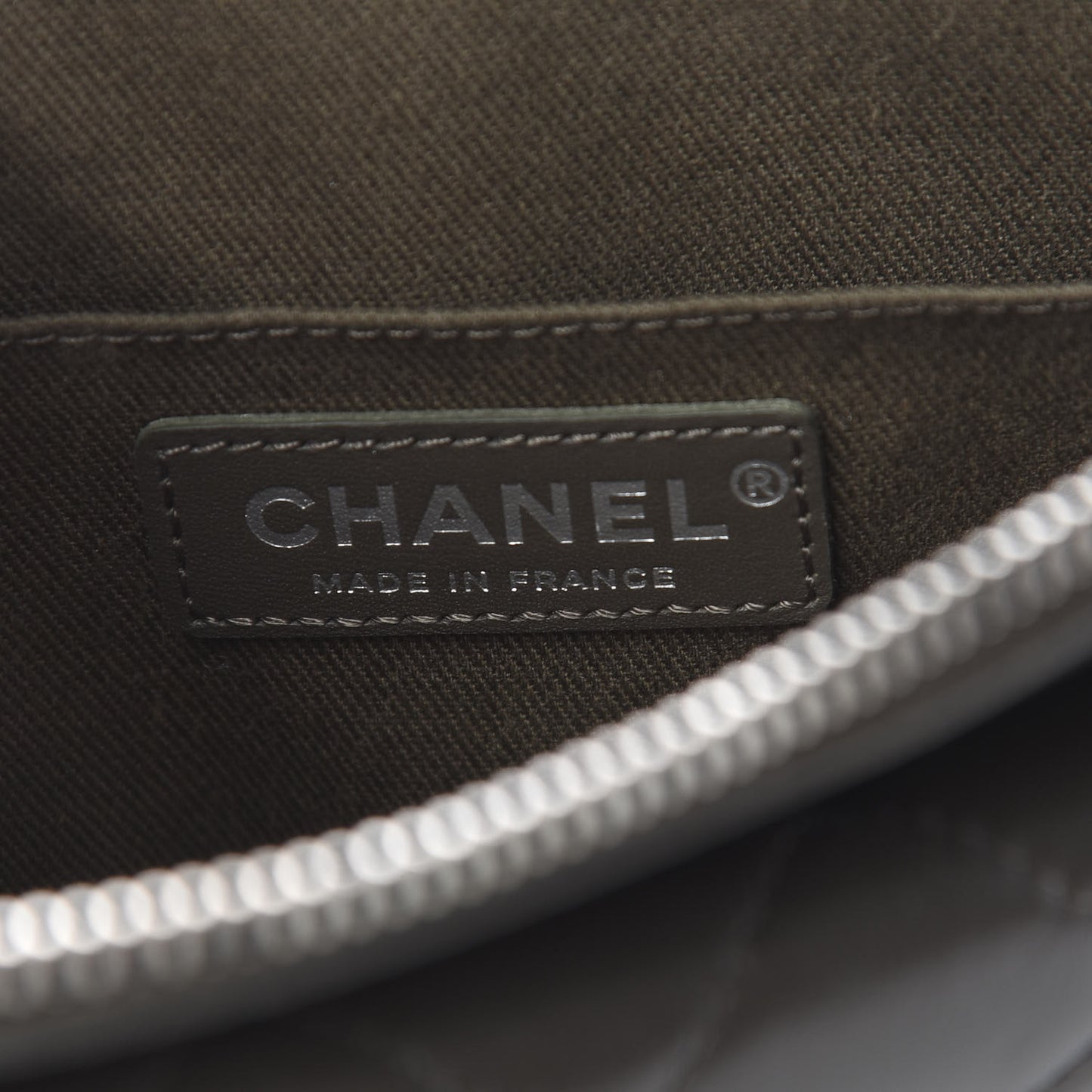 Lambskin Quilted Crossbody Grey