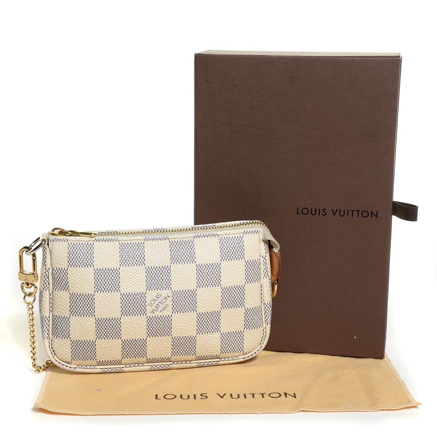 Louis Vuitton Damier Azur Mini Pochette Accessories 5 of 8