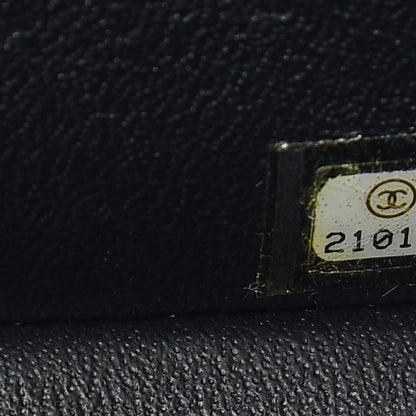 Chanel Lambskin Chevron Quilted Jumbo Double Flap So Black 10 of 11