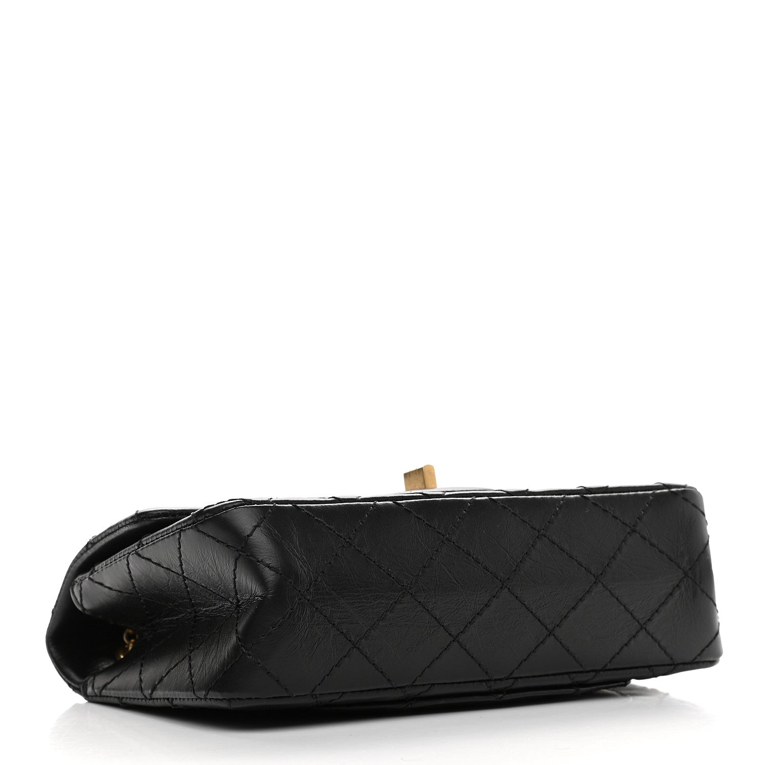 Chanel Aged Calfskin Quilted 2.55 Reissue Mini Flap Black 4 of 9