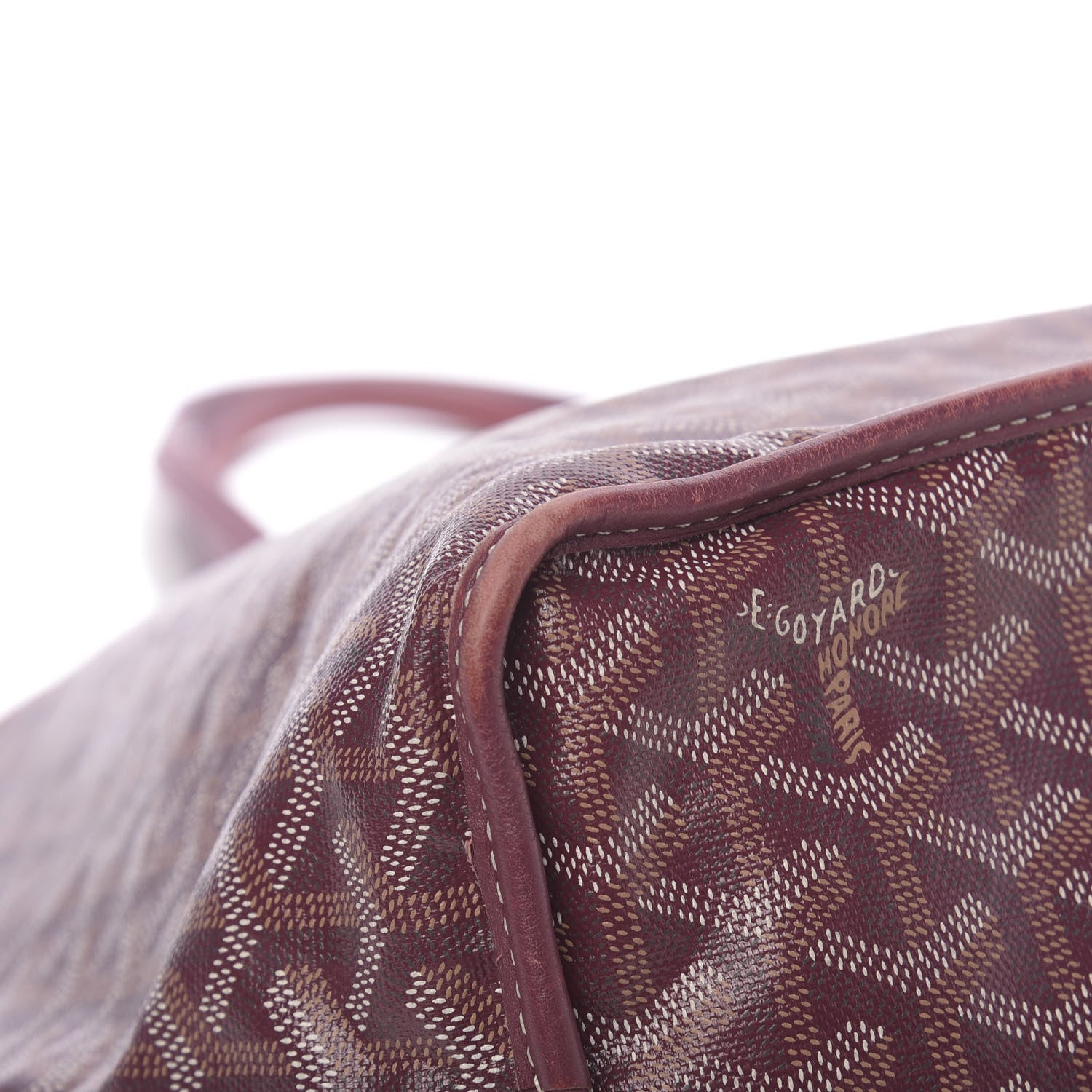 Goyard Goyardine Reversible Anjou PM Burgundy 12 of 22