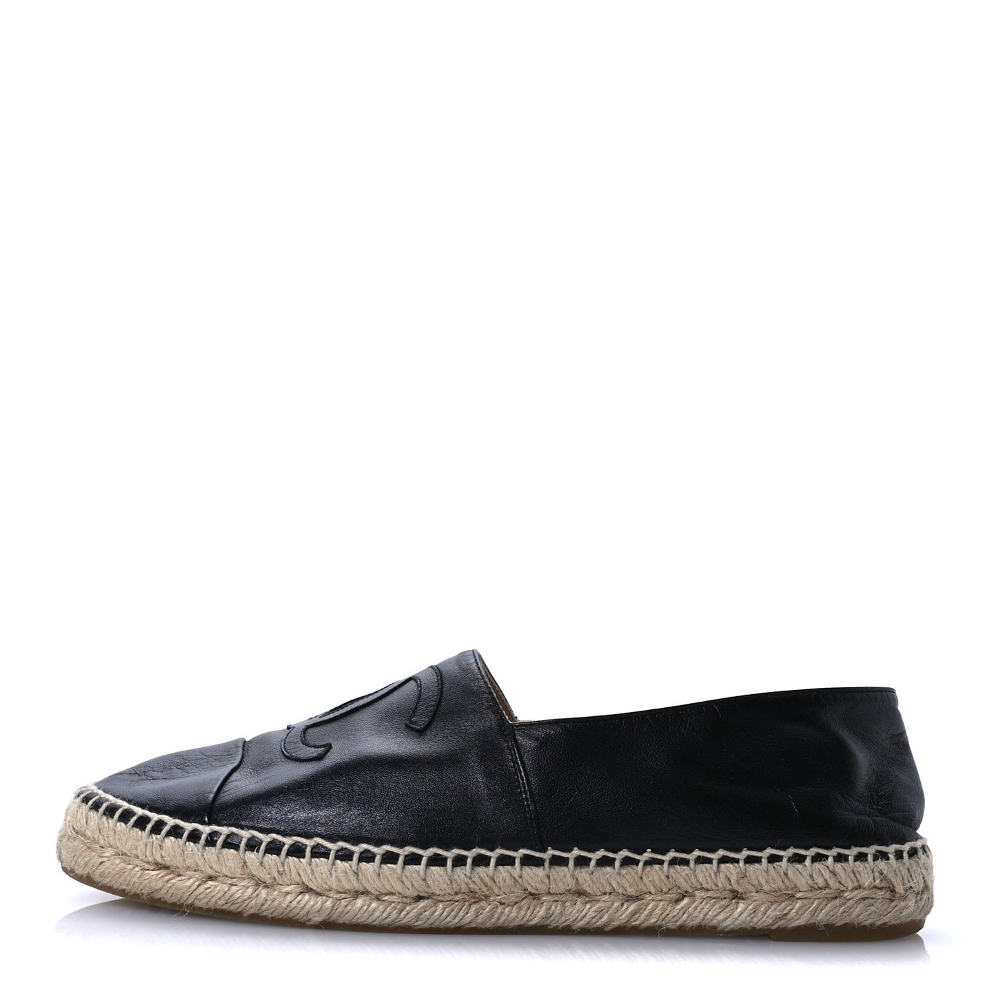 Lambskin CC Espadrilles 41 Black