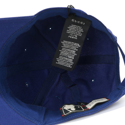Gucci X MLB Cotton NY Yankees Baseball Hat 57-61 Blue 5 of 7