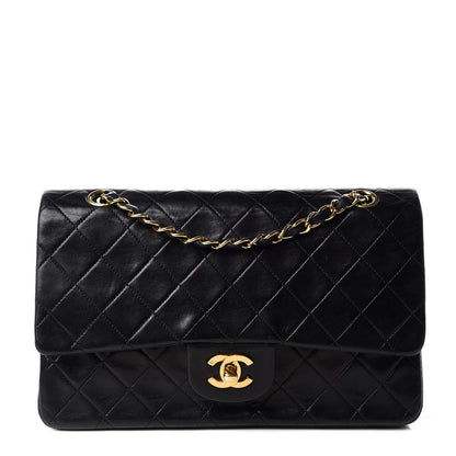 Chanel Lambskin Quilted Medium Double Flap Black 1 of 16
