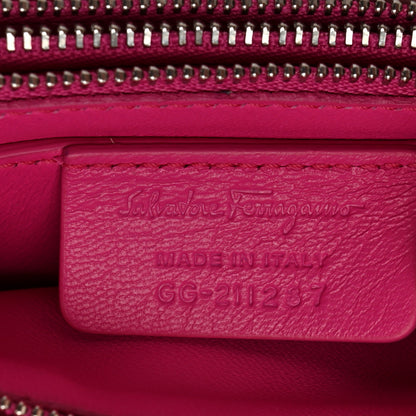 Salvatore Ferragamo Calfskin Small Viva Bow Shoulder Bag Hot Pink 8 of 11