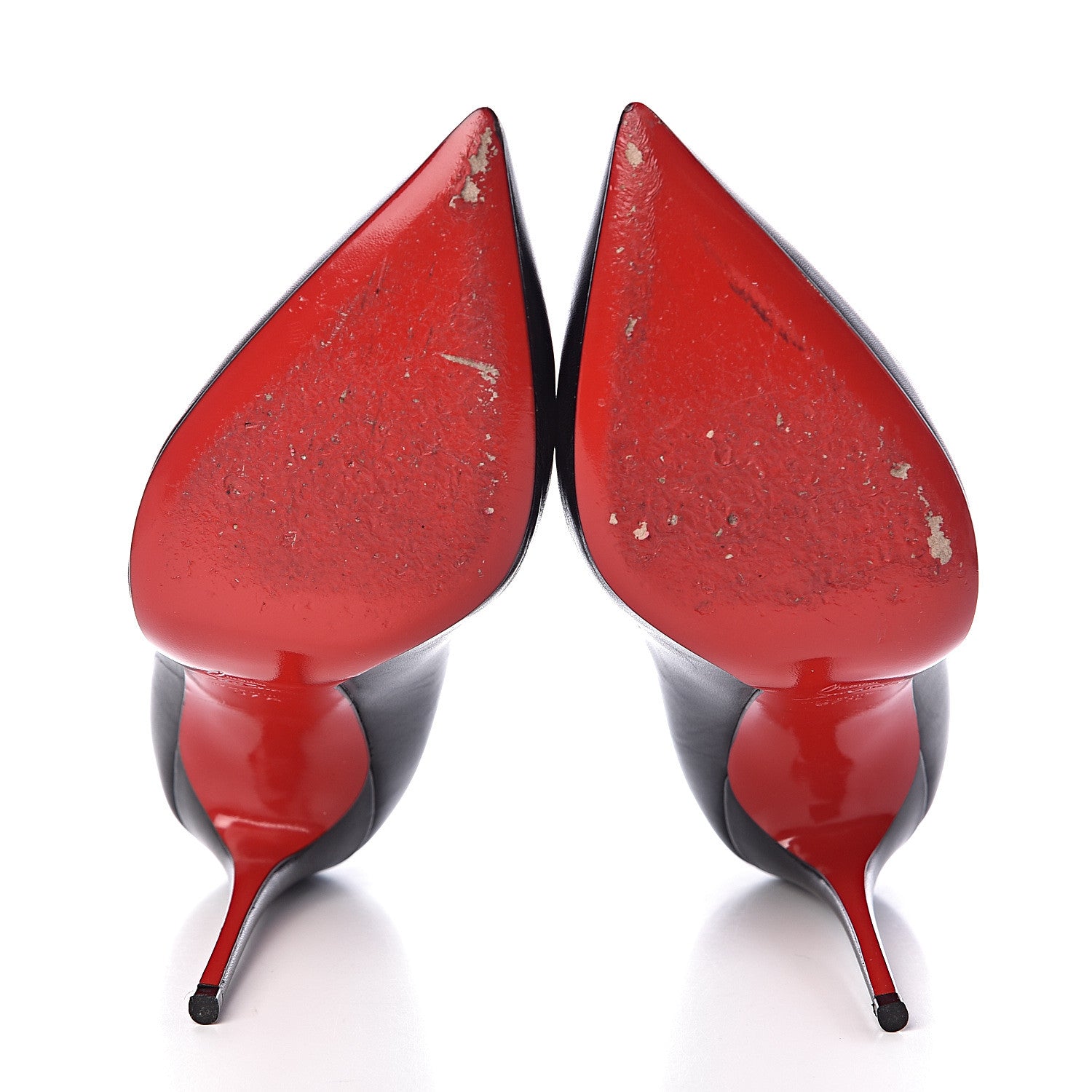 Christian Louboutin Shiny Nappa Pigalle Follies 100 Pumps 37.5 Black 5 of 8