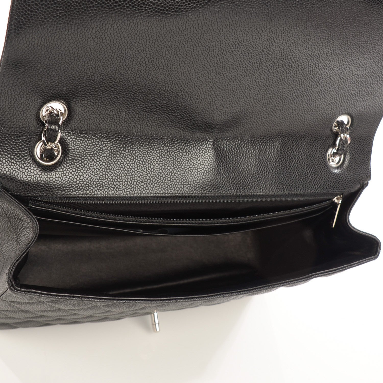 Chanel Caviar Quilted Maxi Single Flap Black 6 of 9