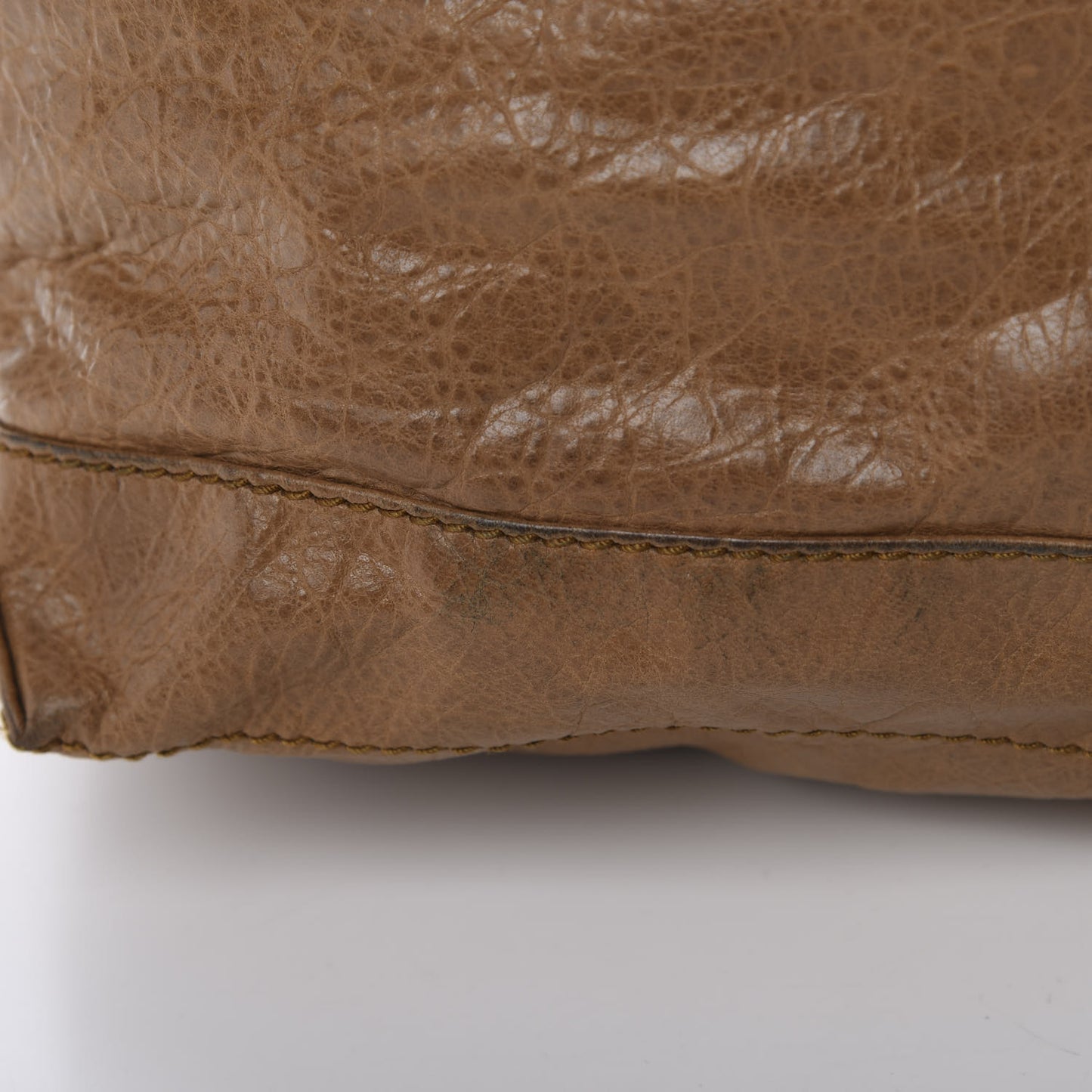Agneau Giant 12 Rose Gold Hardware Day Hobo Havana Brown