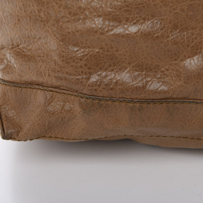 Balenciaga Agneau Giant 12 Rose Gold Hardware Day Hobo Havana Brown 13 of 14
